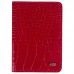 Обложка для паспорта кожа GRASS 571-31 красный кроко