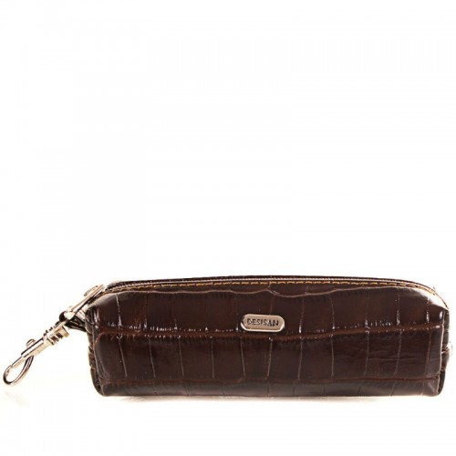 Ключниця шкіра Desisan 207-19 коричневий кроко