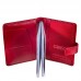 Візитниця шкіра GRASS 576-31 червоний кроко
