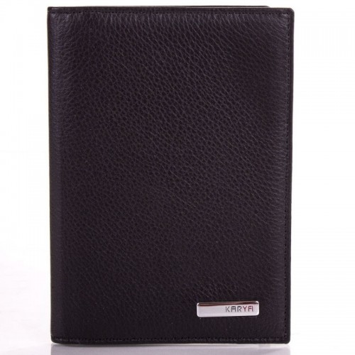 Обложка для авто кожа KARYA 0428-45 черный флотар