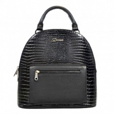 Рюкзак шкіра Desisan 6001-633 чорний дрібний кроко