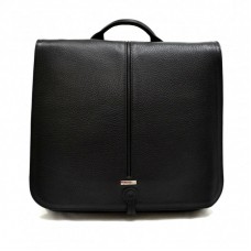 Мягкая кожаная барсетка DESISAN 341-011 черный флотар