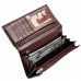 Кошелек женский кожаный Desisan 057-626 бордо кроко лак
