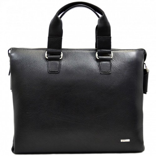 Портфель кожаный Desisan 1341-01 черный мелкий флотар