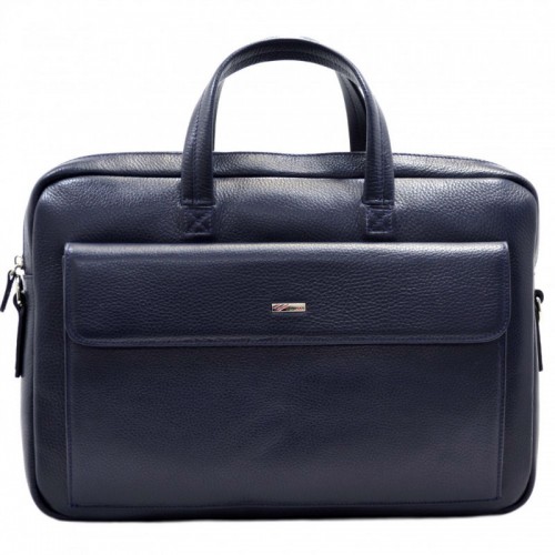 Портфель кожаный Desisan 340-315 синий флотар