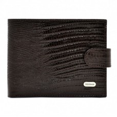 Шкіряне портмоне Desisan 087-142 коричневий лазер