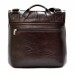 М'яка шкіряна барсетка DESISAN 341-019 коричневий флотар