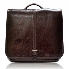 М'яка шкіряна барсетка DESISAN 341-019 коричневий флотар