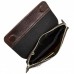 Кожаная барсетка мягкая DESISAN 1462-019 коричневая флотар