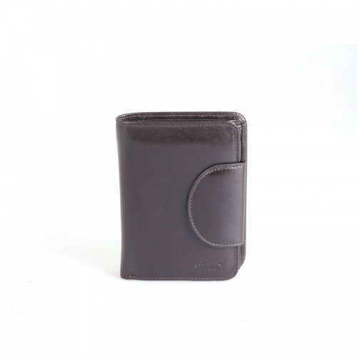 Шкіряний гаманець жіночий GRASS 138-4 коричневий гладкий