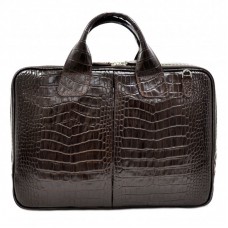 Портфель кожаный Desisan 052-19 коричневый кроко