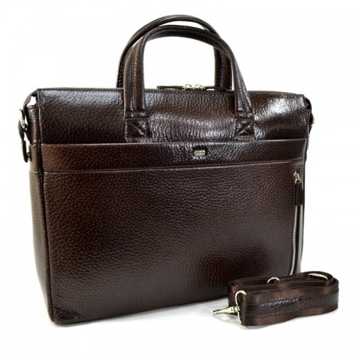 Портфель шкіряний Desisan 1335-019 коричневий флотар