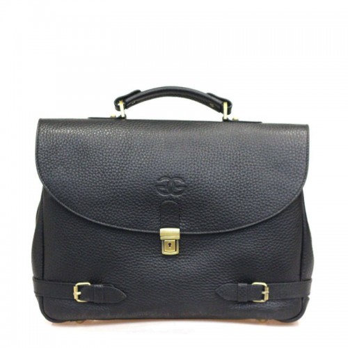 Портфель шкіряний GRASS 201-8 чорний флотар