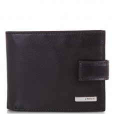 Мужское кожаное портмоне KARYA 0464-45 черный флотар