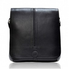 Мягкая кожаная барсетка DESISAN 342-01 черный гладкий