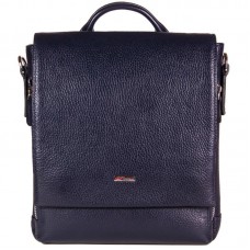 Мягкая кожаная барсетка DESISAN 344-315 синий флотар