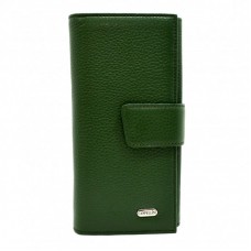 Гаманець жіночий шкіряний CANPEL 700-299 зелений флотар