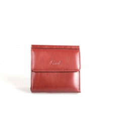Кожаный кошелек женский GRASS 122-3 рыжий гладкий