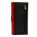 Кошелек женский кожаный CANPEL 700-7 DM черно-красный флотар