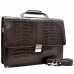 Портфель кожаный Desisan 5006-19 коричневый кроко