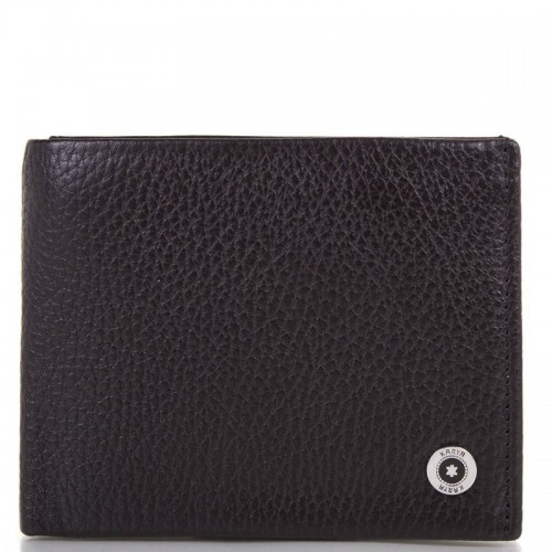 Чоловіче шкіряне портмоне KARYA 0945-45 чорний флотар