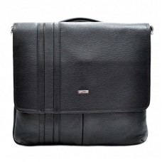 Портфель шкіряний Desisan 1337-01 чорний дрібний флотар