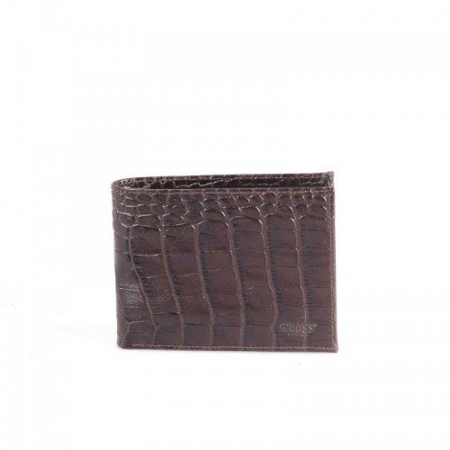 Портмоне шкіряне GRASS 301-30 коричневий кроко