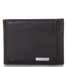 Мужское кожаное портмоне KARYA 0911-45 черный флотар