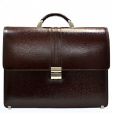 Портфель шкіряний Desisan 317-019 коричневий флотар
