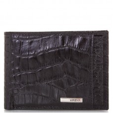 Мужское кожаное портмоне KARYA 0911-53 черный кроко