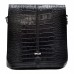 Мягкая кожаная барсетка DESISAN 342-11 черный кроко