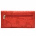 Кошелек женский кожаный Desisan 113-424 красные цветы