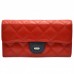 Гаманець жіночий шкіряний Desisan 726-4-315 червоно-синій флотар