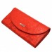 Кошелек женский кожаный Desisan 733-424 красный цветы