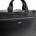 Портфель кожаный Desisan 1347-01 черный мелкий флотар