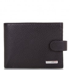 Мужское кожаное портмоне KARYA 0418-45 черный флотар