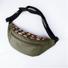 Зеленая бананка с совами TWINSSTORE Б22