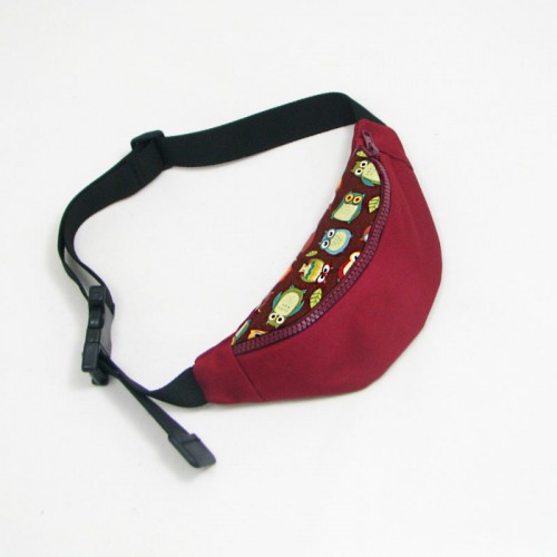 Бордова дитяча бананка з совами (БД50)