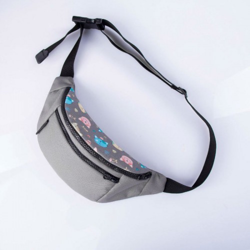 Серая бананка с котами TWINSSTORE Б5