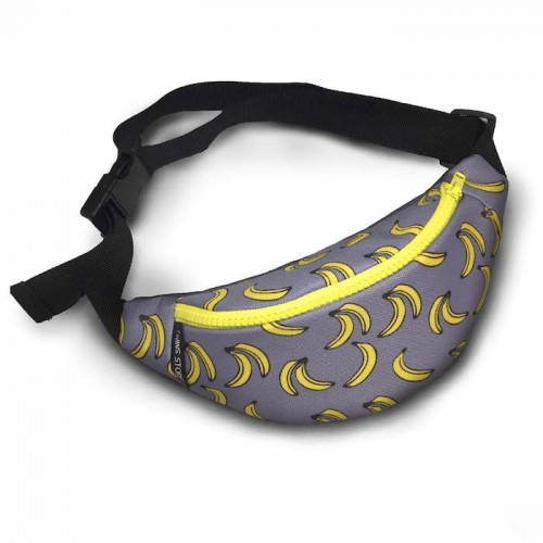 Дитяча сіра бананка з бананами (суцільна) TWINSSTORE БД134