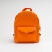 Оранжевый кожаный рюкзак TWINSSTORE Р90