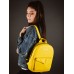 Желтый кожаный рюкзак TWINSSTORE р89