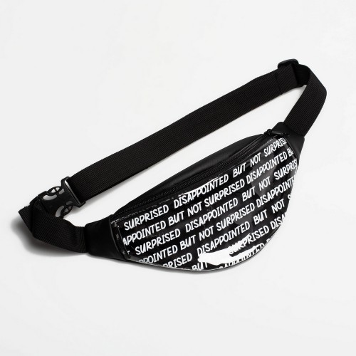 Черная прозрачная бананка Disappointed but not surprised TWINSSTORE Б217