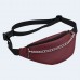 Бордова шкіряна бананка з ланцюжком TWINSSTORE Б153