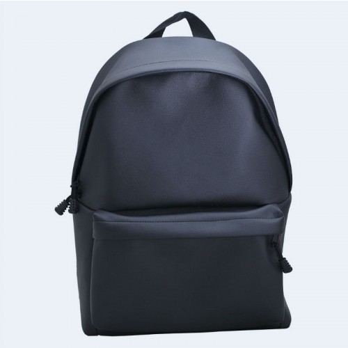 Черный кожаный большой рюкзак TWINSSTORE Р57