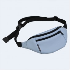 Блакитна шкіряна бананка TWINSSTORE Б155