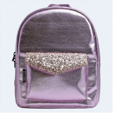 Розовый кожаный рюкзак brilliant TWINSSTORE Р79