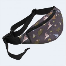 Дитяча бананка хакі з динозаврами TWINSSTORE БД172