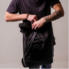 Черный рюкзак Rolltop TWINSSTORE Р45
