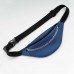 Шкіряна бананка з ланцюжком Б252 синя